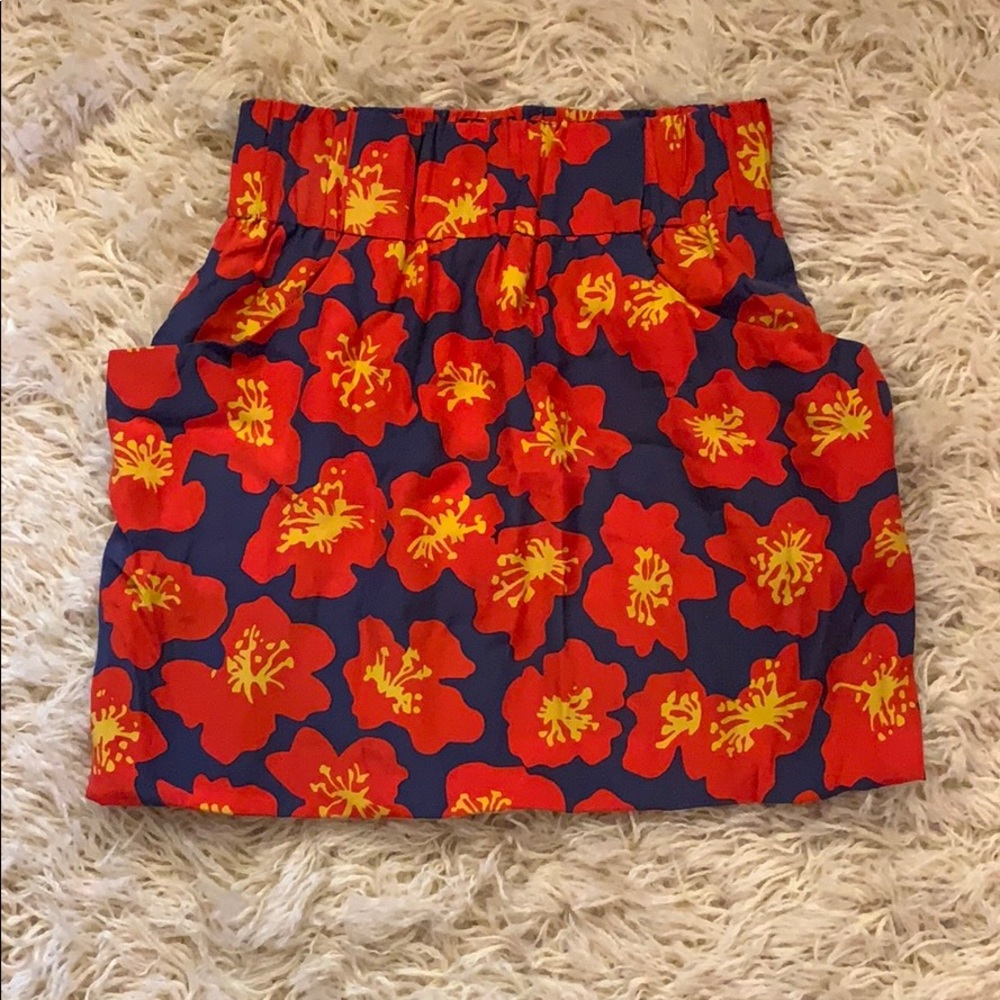 Anthropologie silk bubble skirt Size S